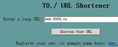 免费URL短址服务:To./