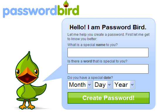 在线生成即好记忆又复杂的密码-Password Bird