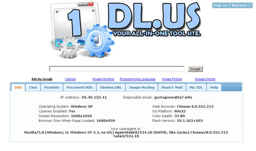 集合多种服务，在线工具箱：1dl.us