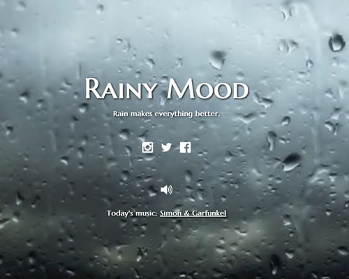 帮你入眠，帮你安静的网站：Rainy Mood