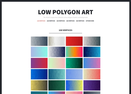 LowPolygon|免费低多边形背景素材库
