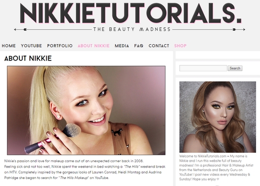 NikkieDeJager|荷兰美容化妆网红博客