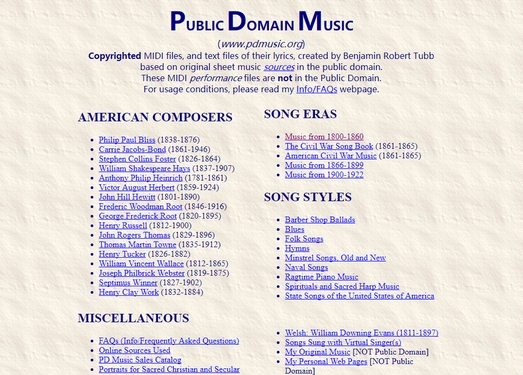 PDmusic|公共领域音乐库