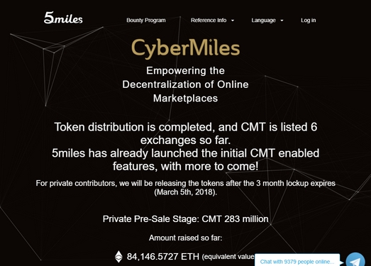 CyberMiles|基于区块链移动电商项目