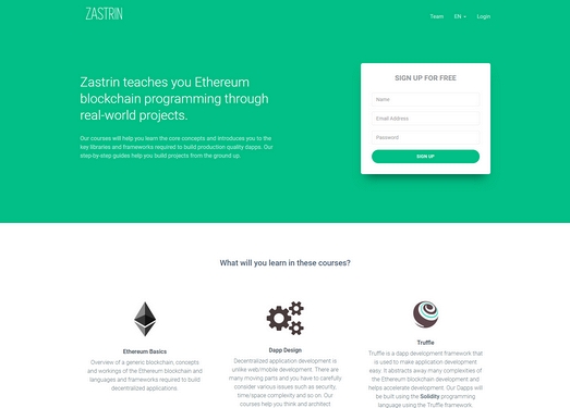 Zastrin|以太坊区块链编程教学网