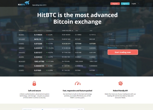 HitBtc|英国加密货币交易平台