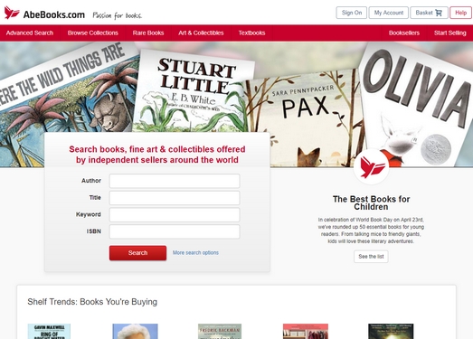 AbeBooks|在线电子书籍交易平台