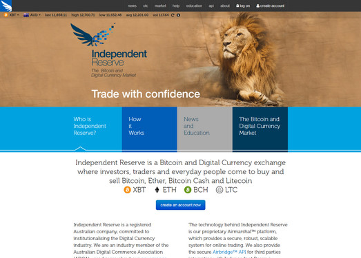 IndependentReserve|数字货币交易平台