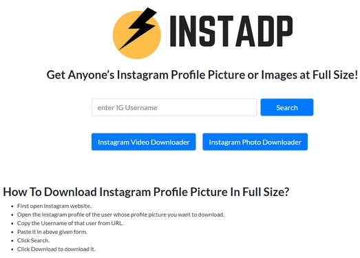 iNstadp|在线Instagram全尺寸图片下载工具