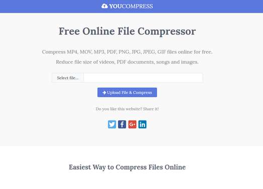 YouCompress|在线免费文件压缩工具