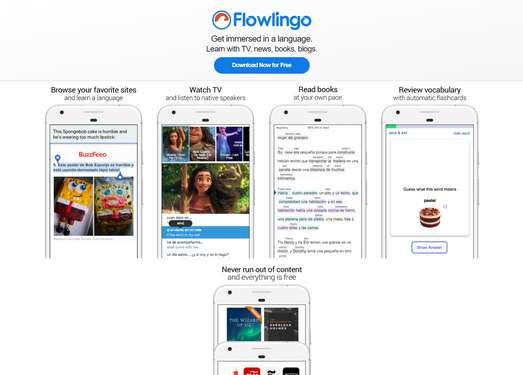 Flowlingo|基于娱乐资讯学外语应用