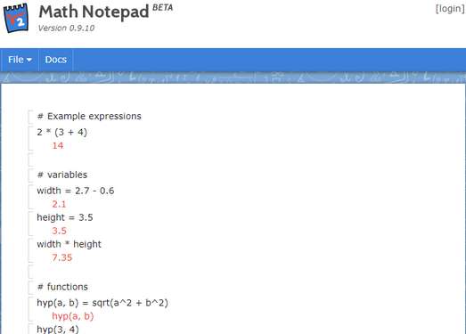 MathNotepad|在线专业数学计算编辑器