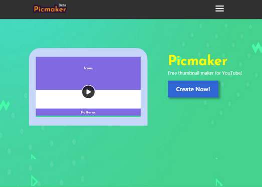 PicMaker|在线免费油管缩略图设计工具