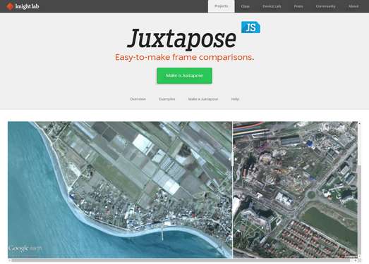 JuxtaposeJS|在线照片比对特效制作工具
