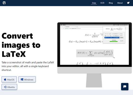 Mathpix|图片转LaTeX公式工具