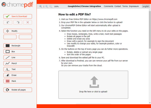 在线PDF文件编辑器-ChromePDF