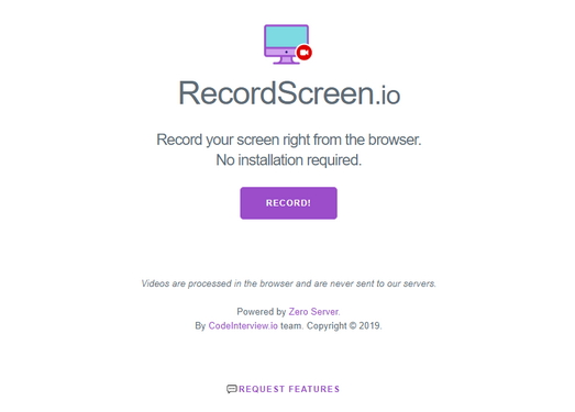 在线免费屏幕录像工具-RecordScreen