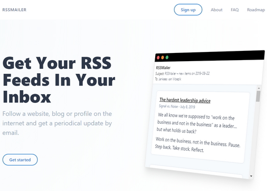 RSSMailer|用邮箱来订阅RSS更新服务