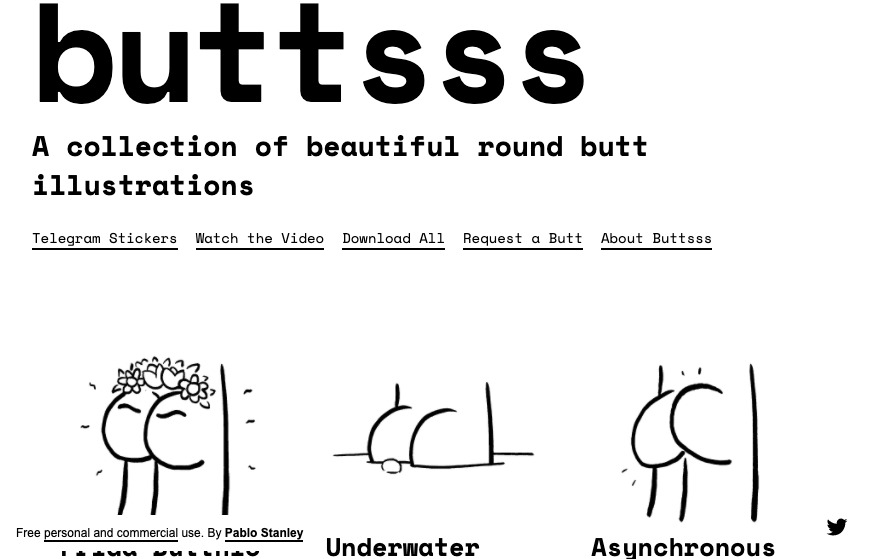圆滚滚的屁股插图合集：Buttsss